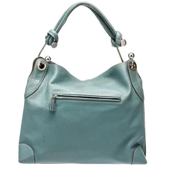 Anya Hindmarch Elrod Hibo Bag Petrol Blue Leather